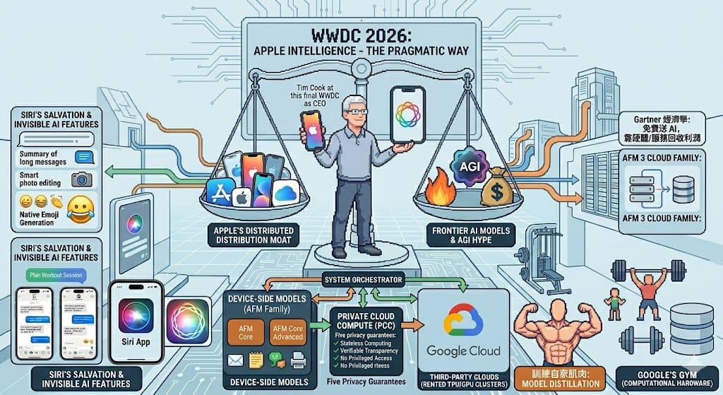 蘋果 AI 是真天才還是老古板？WWDC 2026 內幕、雲端迷思與大蘋果的務實賭局